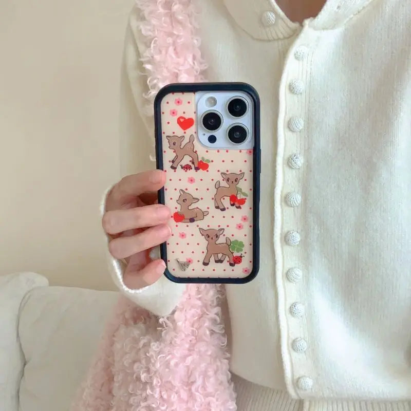 New Wildflower 3D Bikini Girl Phone Case for iPhone 16 15 14 13 12 Pro Max Plus 16pro 15pro WF Christmas Deer Swimsuit Cover