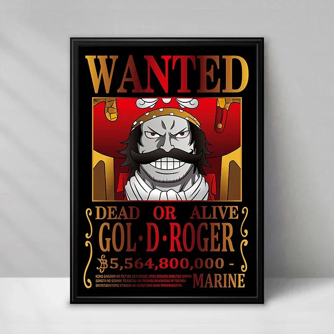 New Bandai Japanese Animation One Piece Bounty Order HD Poster Hanging Painting Mural Gaming Room Living Room Decoration Paintin