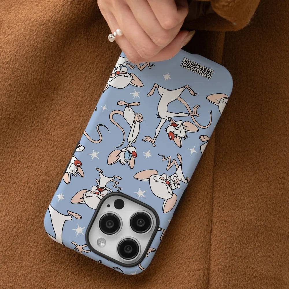 Cartoon Pink And The B-Brain Repeat Phone Case Phone Case Film shell For iPhone 16 15 14 13 12 11 Pro Max Plus