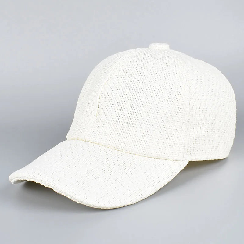 Straw Baseball Cap New 2025 Spring Summer Outdoor Streetwear Sun hats Men Women Unisex Snapback Caps Fashion Casual Hat