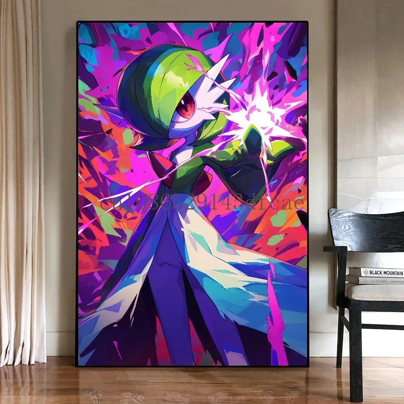 Anime Pokemon Canvas Painting Bulbasaur Charmander Squirtle Poster and Print Watercolor Wall Art Picture Home Decor Kids Gifts