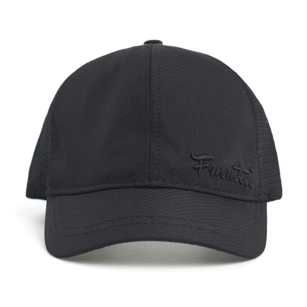 Summer Spring Short Brim Mesh Baseball Cap Men Women Breathable Dad Hat Adjustable Solid Trucker Style Low Profile Caps