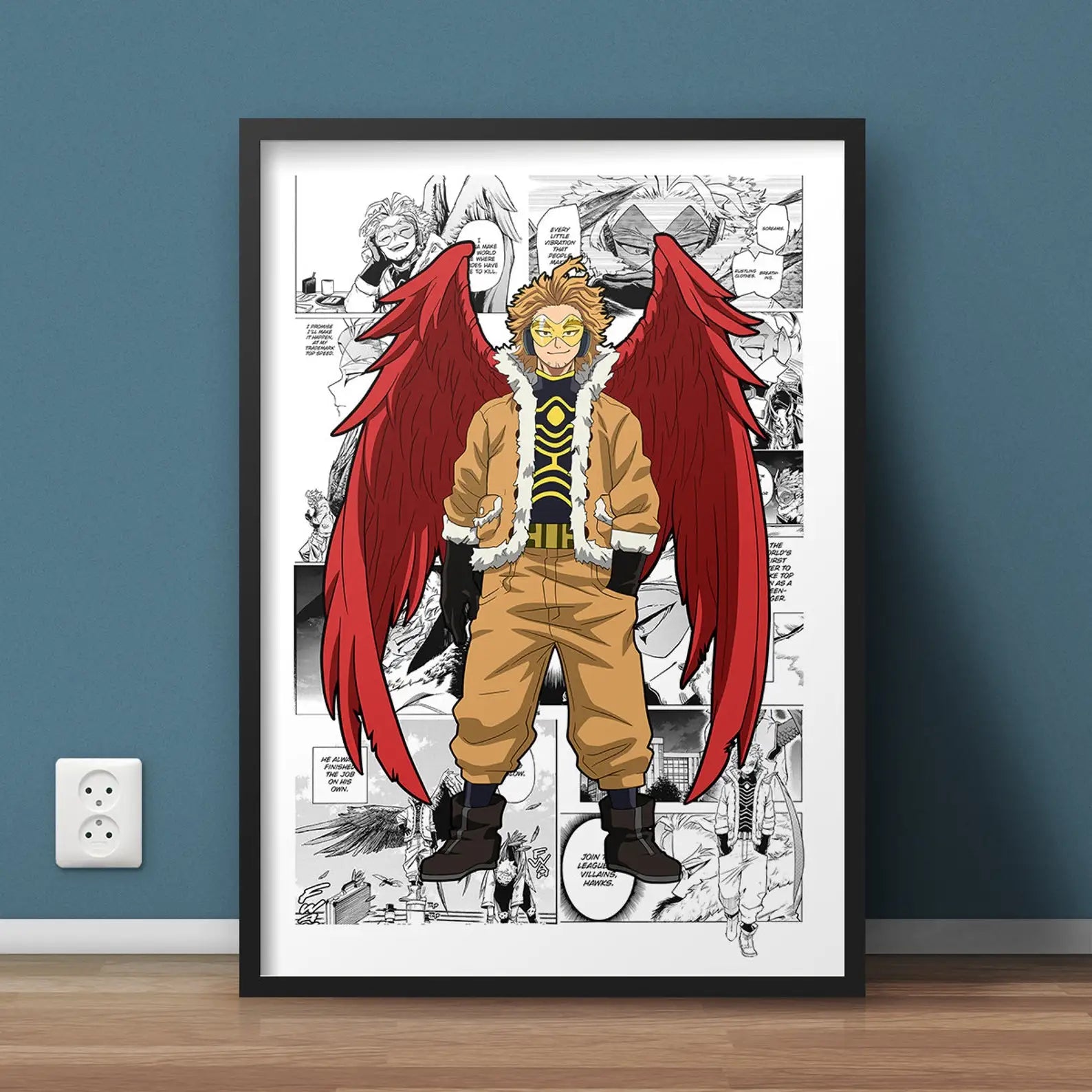 My Hero Academia Canvas Poster Anime Wall Art for Living Kids Room Decor