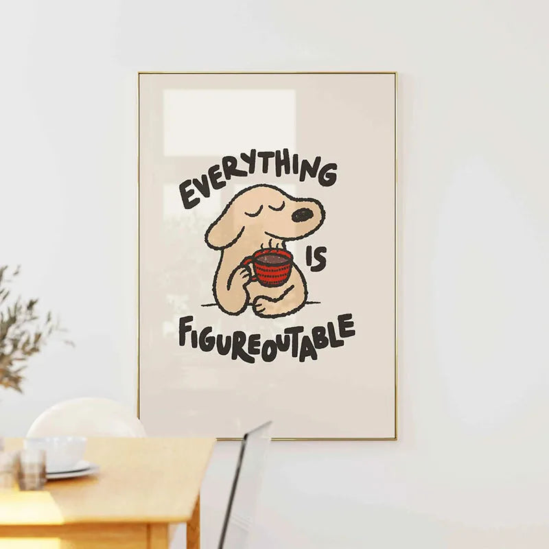 1pc Inspirational Quote Poster Wall Art Motivational Message Unique Gift Idea Poster Minimalistic Home Office Decor