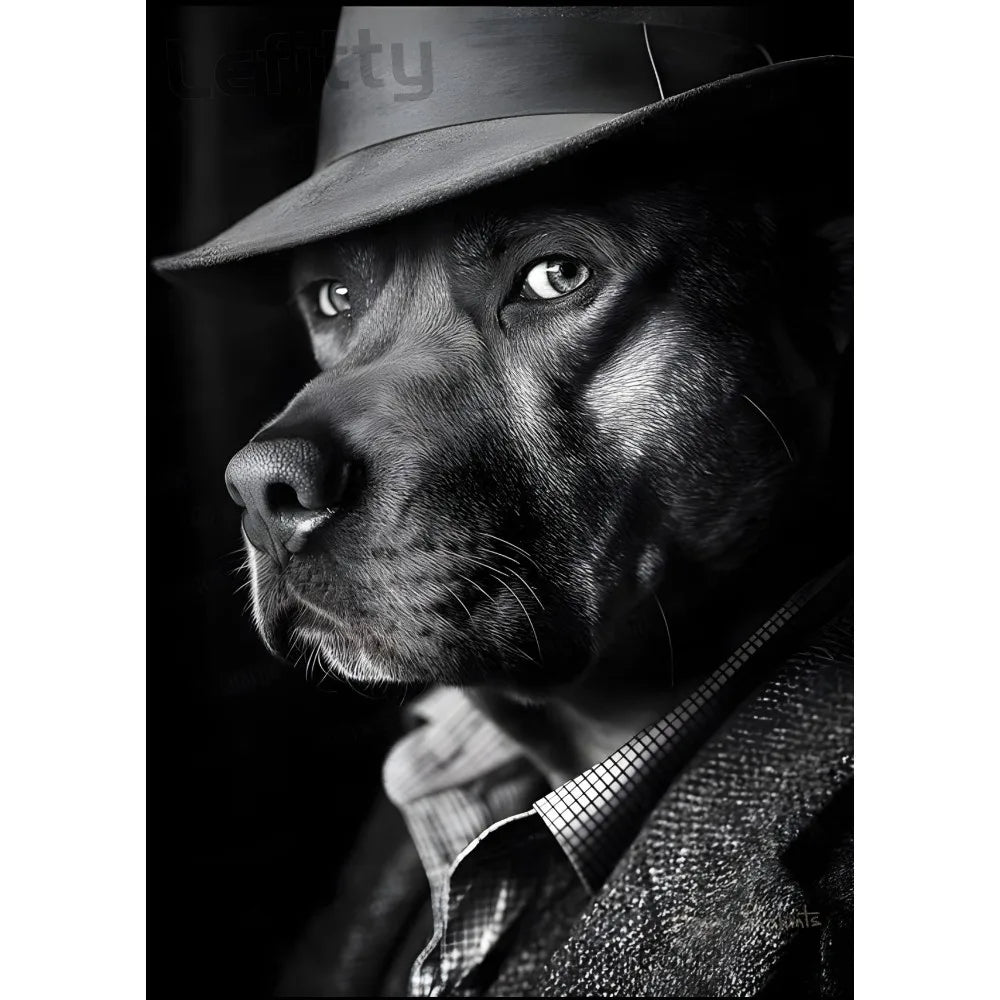 Dog friend funny spoof gift Poster 1pc Living room wall decor aesthetic Hallway Bedroom Bathroom Bar Festive Creative waterproof