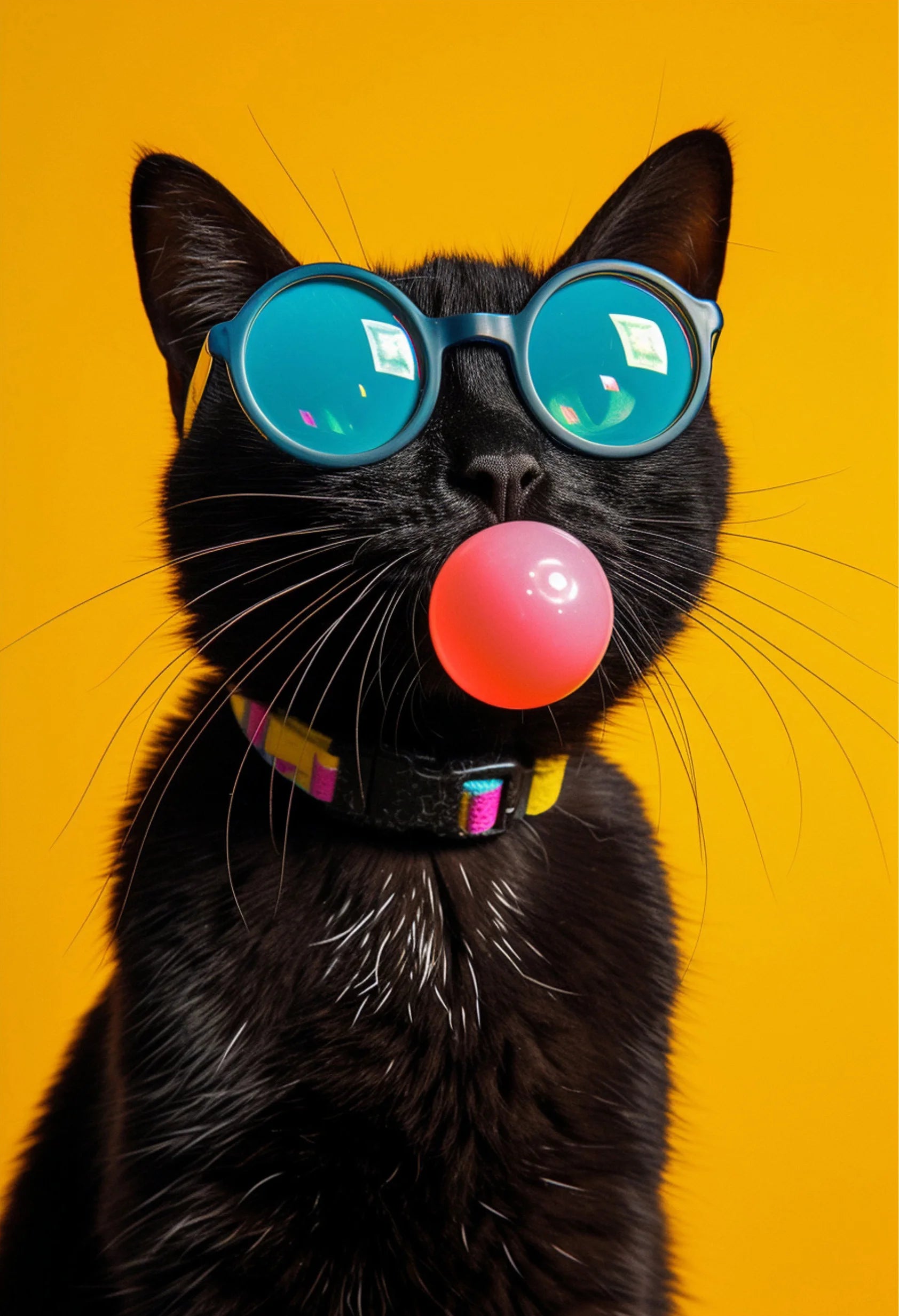Animals With Sunglasses Art Poster Cool Cat Tiger Lion Giraffe Rabbit Wall Art Picture Canvas Print Painting Home Decoration