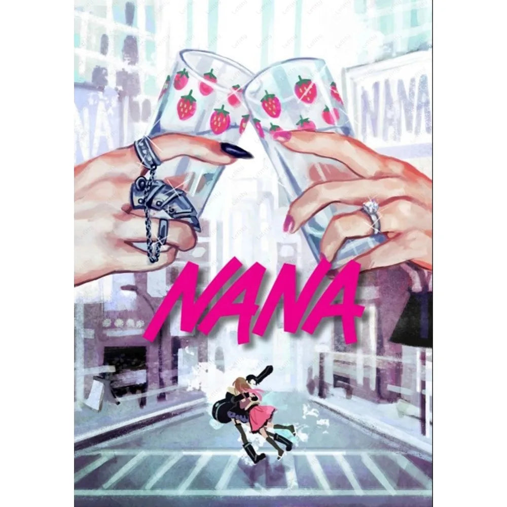 Anime Nana Osaki Line Poster Sticky Wall Art Printing Waterproof Home Living Bed Room Bar Aesthetic Decor