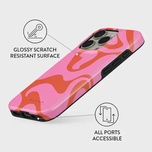 Ride the Wave BURGA Phone Case for iPhone 16 15 14 13 12 11 X XS XR XSMAX 7 8 Pro Max Plus Luxury Double-layer Back Cover