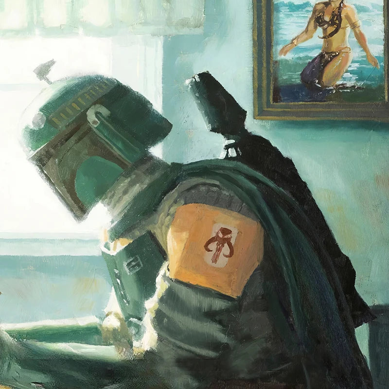 Darth Vader Star Wars Bathroom Art Prints Watercolor Boba Fett Poster Funny Toilet Sign Canvas Painting Restroom Wall Decor