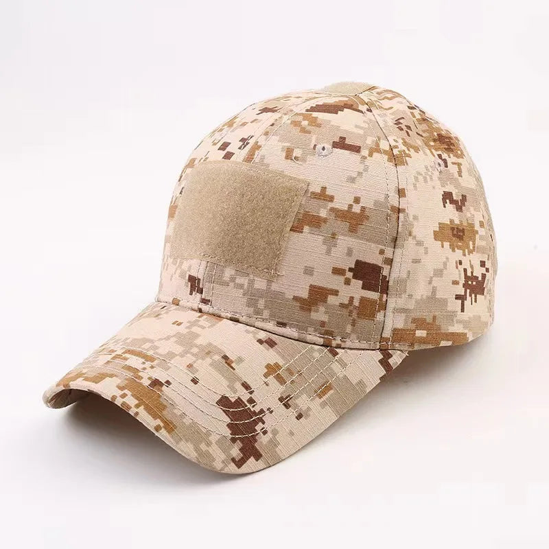 Outdoor camouflage hat Baseball hat Hunting hat Sports hat Bicycle hat Men Women Adult hat Duck tongue hat with curved brim