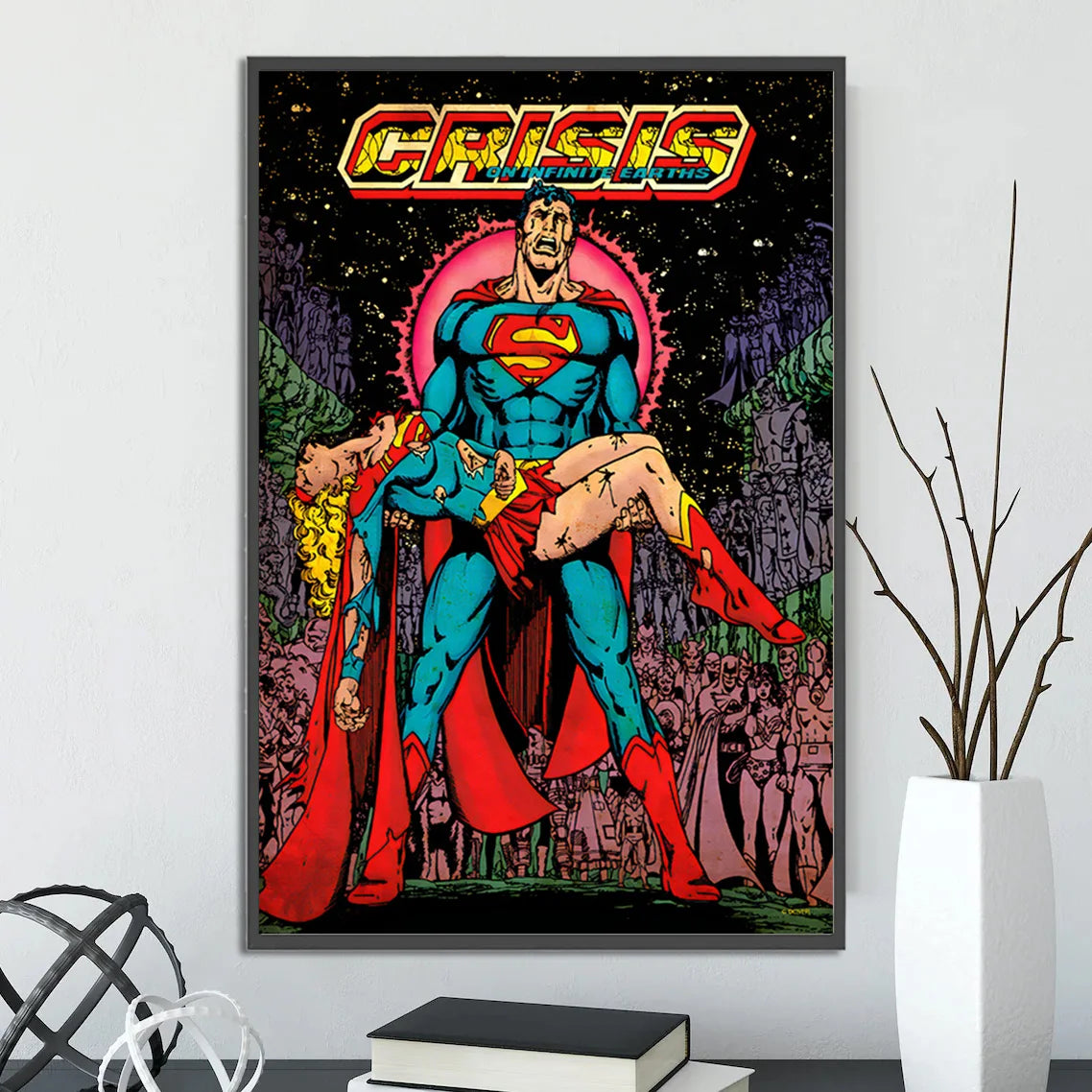 Batman Self-adhesive Poster Movie Wallpaper Figures Home Decoration Painting Wall Art DC Classic Covers Room Decor Kids Gift