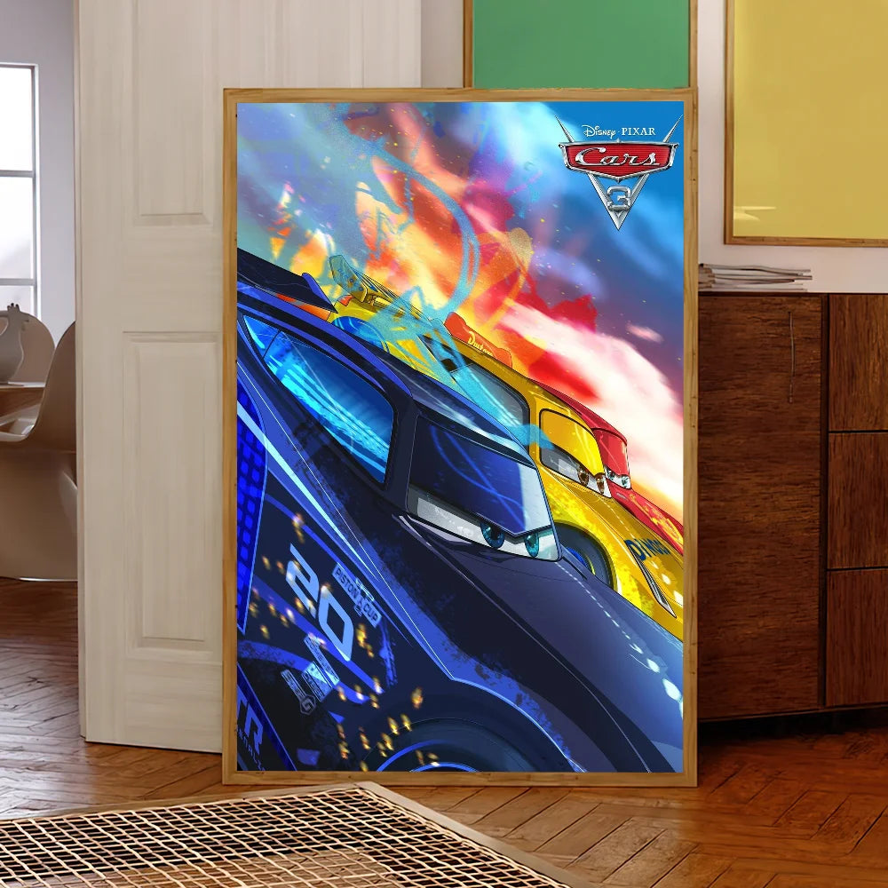 Cartoon C-ars 3 Poster Prints Wall Sticker Bedroom Living Office Home Room Decoration Painting Self Adhesive