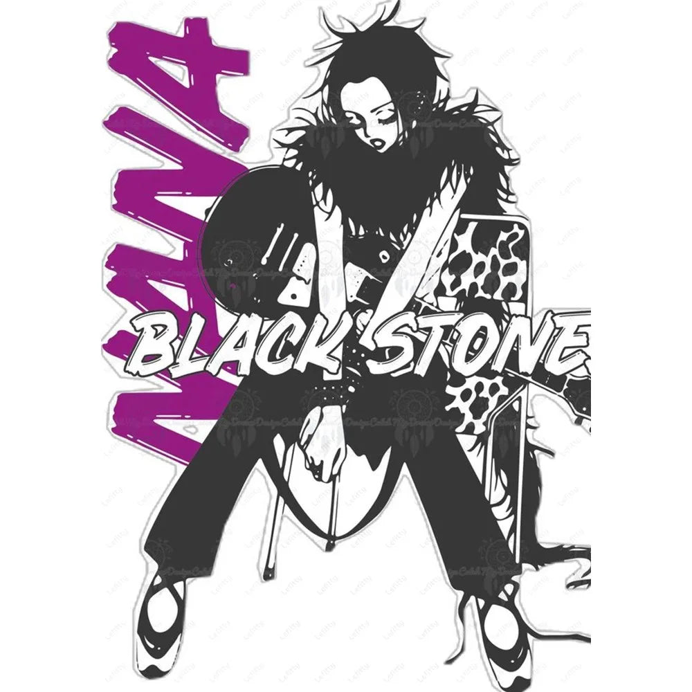 Anime Nana Osaki Line Poster Sticky Wall Art Printing Waterproof Home Living Bed Room Bar Aesthetic Decor