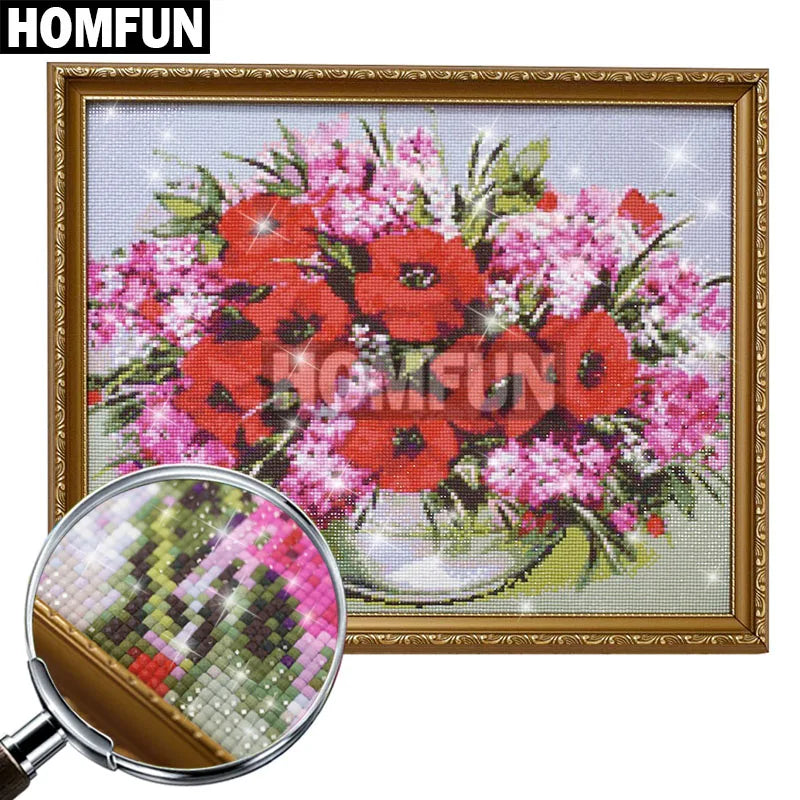 HOMFUN Full Square/Round Drill 5D DIY Diamond Painting