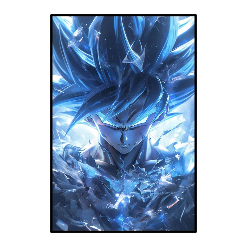 Dragon Ball Decorative Painting Sun Wukong Super Saiyan Japanese Anime Hanging Picture Living Room Bedside Mural