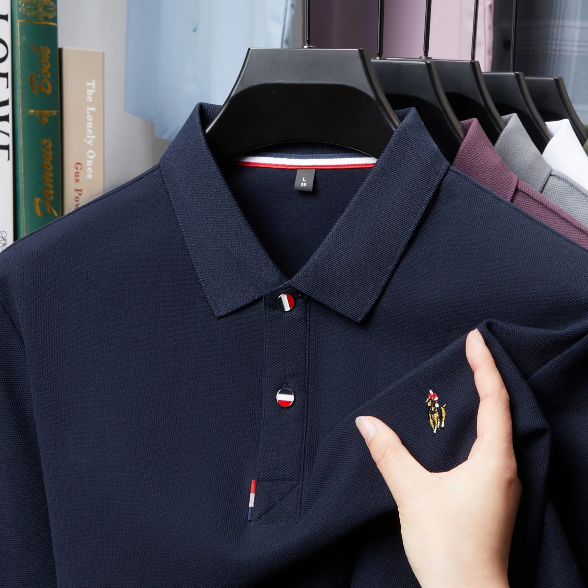 100% pure cotton men's high-end brand short sleeve polo shirt summer fashion hot selling pony embroidery golf top casual T-shirt