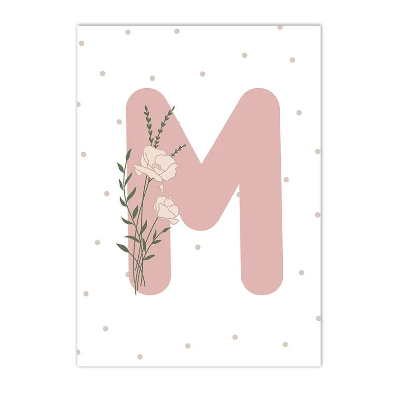 Pink Heart Nursery Poster Sun Daisy Butterfly Rainbow Wall Art Canvas Painting Personalized Name Print Pictures Girl Room Decor