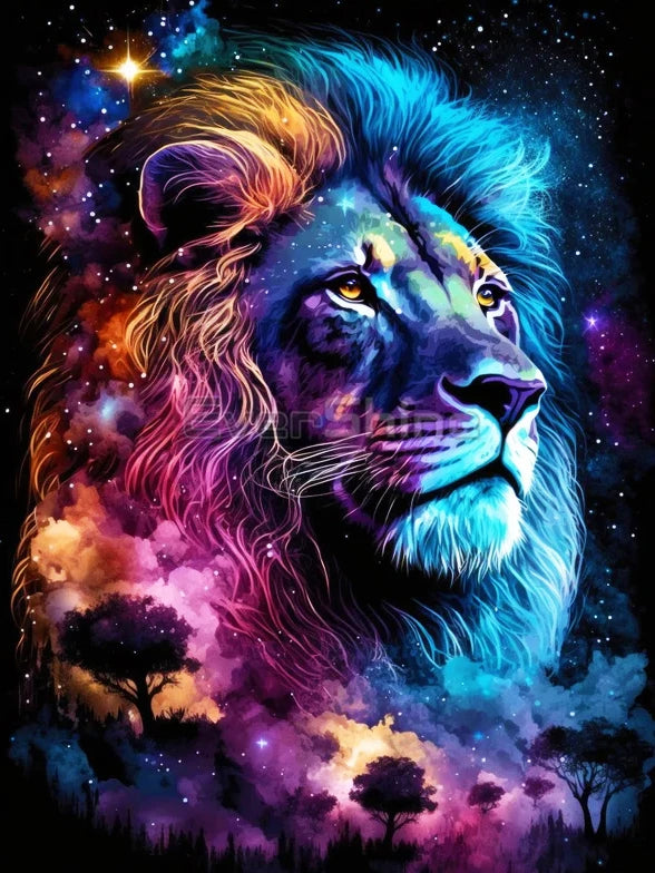 EverShine Animal Diamond Painting Lion Tiger Full Square Drill Embroidery Universe Novelty 2024 Mosaic Cat Dog Halloween Decor