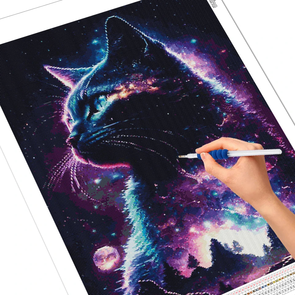 EverShine Animal Diamond Painting Lion Tiger Full Square Drill Embroidery Universe Novelty 2024 Mosaic Cat Dog Halloween Decor