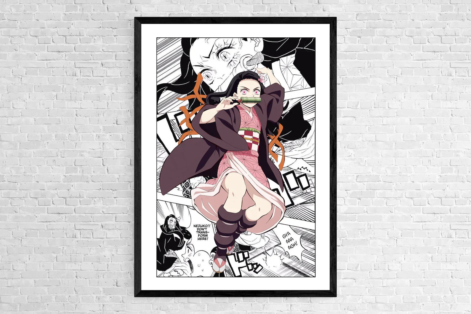 Japan Anime Figure Demon Slayer Picture Art Home Decor Canvas Painting Poster For Living Kids Room Sofa Wall Decoration Posters