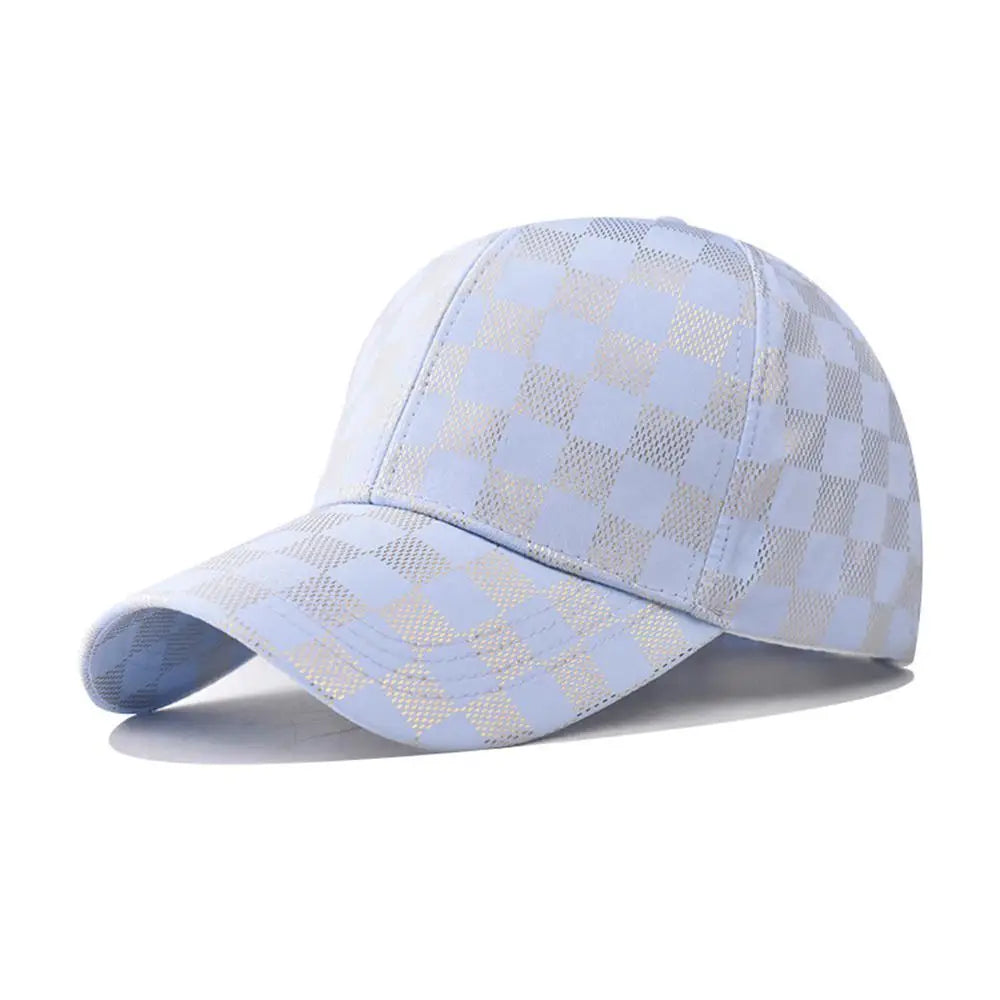 Checkerboard Pattern Baseball Caps Summer Classic Trucker Hat for Women Men Outdoor Sports Dad Hat Plaid Hip Hop Snapback Cap