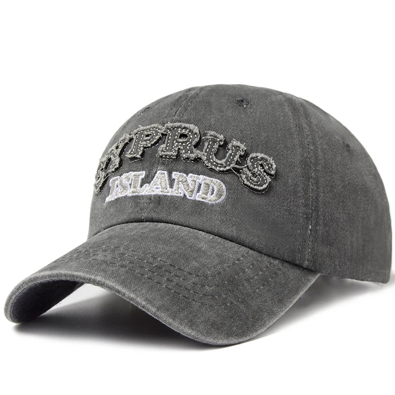 CNTANG Washing Retro Style Baseball Cap For Men Casual Cotton Letter Embroidery Women's Cap Summer Outdoor Sports Sun Visor Hat