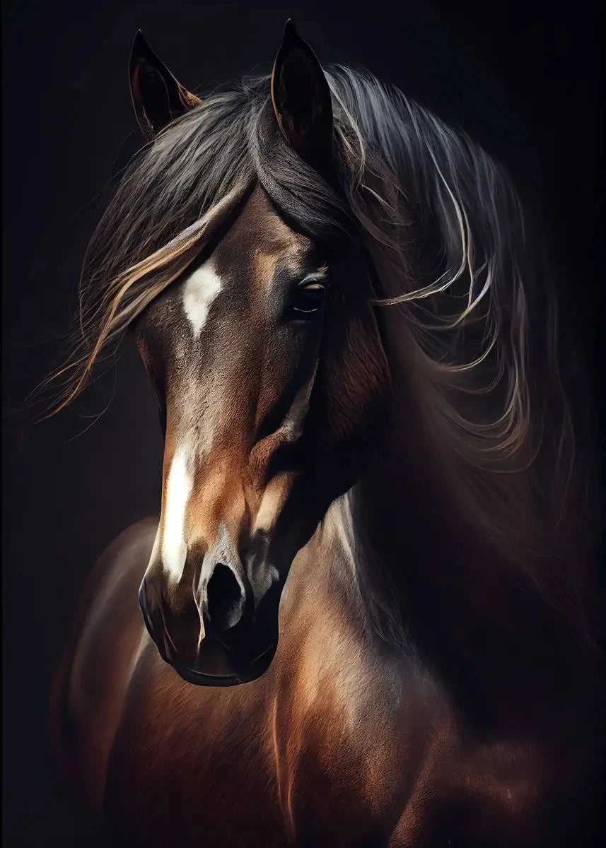 Classic Animal Running Horse Sunset Landscape Art Poster Canvas Painting Wall Prints Picture for Living Room Home Decor