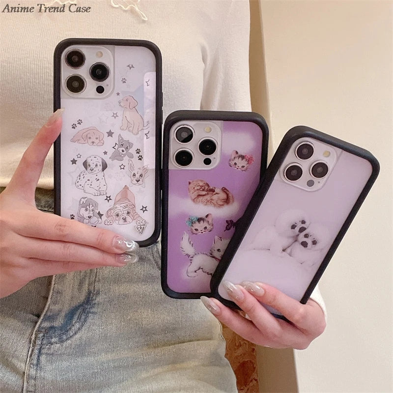 Wildflower 3D WF Metal Logo Phone Case for iPhone 16 15 14 13 12 Pro Max Plus 14pro 16pro Animal Butterfly Horse Fox Cover Funda