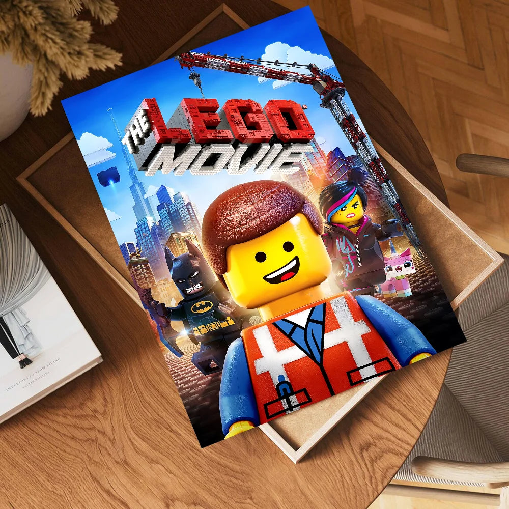 Abstract Funny L-Legos Anime Posters Sticky HD Quality Wall Art Retro Posters for Home Room Wall Decor