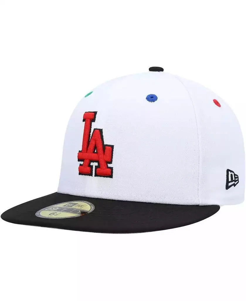 New Era | Men's White, Black Los Angeles Dodgers 60th Anniversary Primary Eye 59FIFTY Fitted Hat