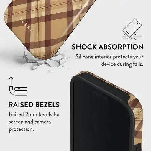 Coffee Break BURGA Phone Case for iPhone 16 15 14 13 12 11 X XS XR XSMAX 7 8 Pro Max Plus Luxury Double-layer Back Cover