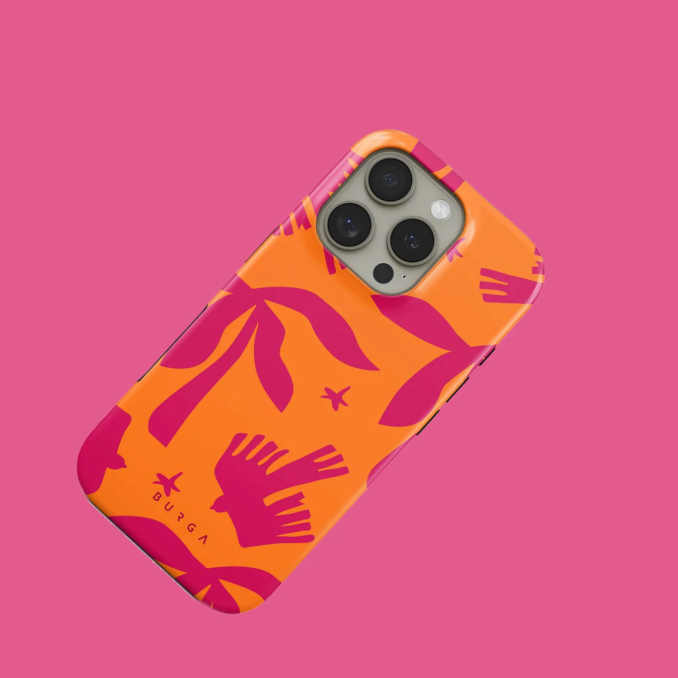 Orange Red Strange Cool BURGA Phone Case for iPhone 16 15 14 13 12 11 X XS XR XSMAX 7 8 Pro Max Plus Double-layer Back Cover