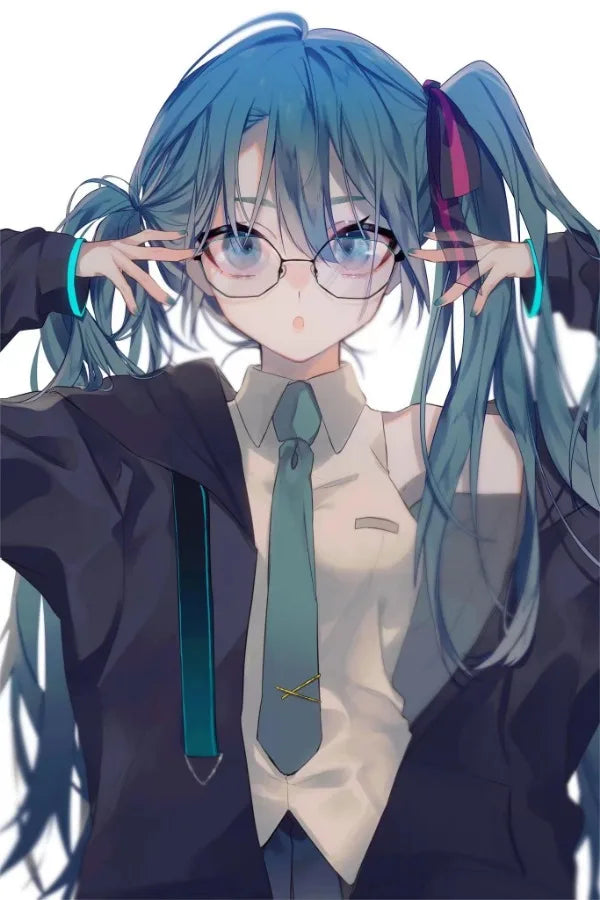 H-Hatsune Anime Miku-Poster Cartoon beautiful girl Anime Canvas Print Poster Poster Wall Art Decoration For Home Room Decoration