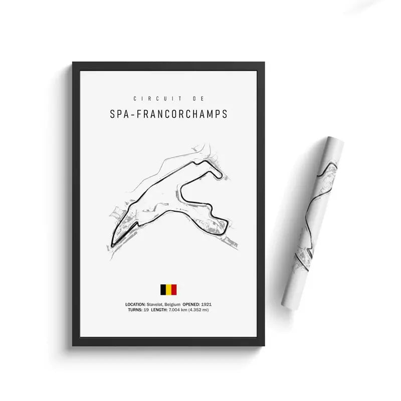 Formula 1 Internationa Track Circuit Canvas Painting F1 Wall Art Nordic Poster Aesthetic Motorsport Race Picture For Home Decor