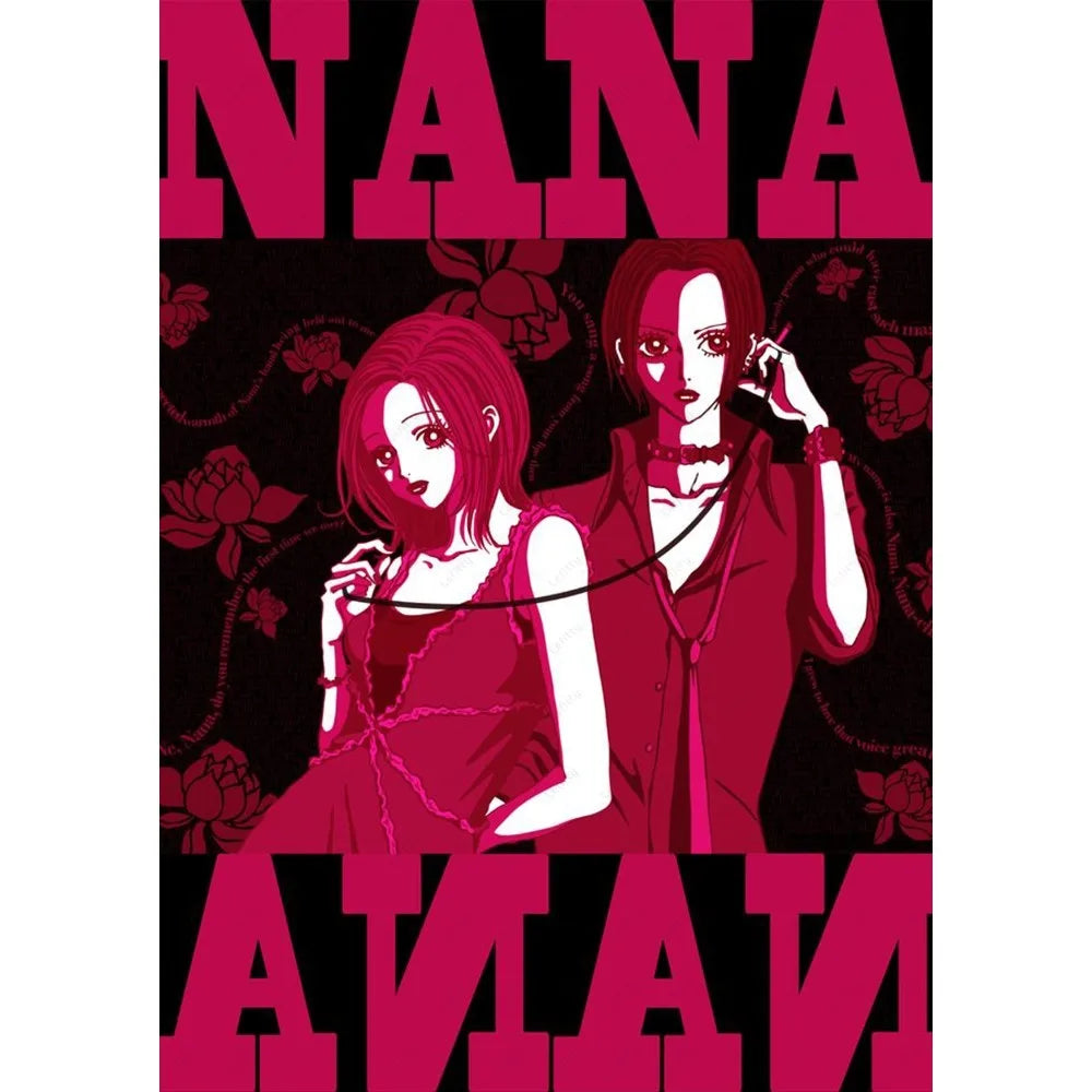 Anime Nana Osaki Line Poster Sticky Wall Art Printing Waterproof Home Living Bed Room Bar Aesthetic Decor