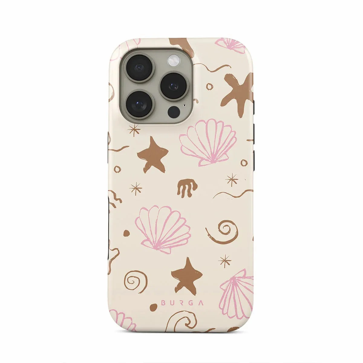 Marine Life Art BURGA Phone Case for iPhone 16 15 14 13 12 11 X XS XR XSMAX 7 8 Pro Max Plus Luxury Double-layer Back Cover