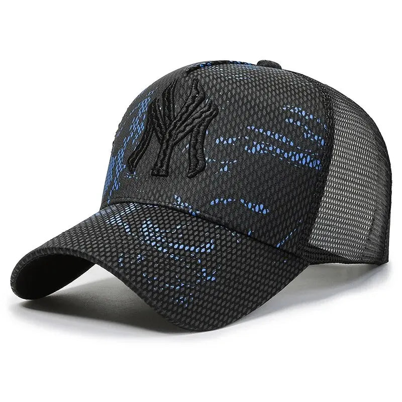 New Summer Hat Men's Letter Embroidery Versatile Couple Sunscreen Sunshade Baseball Cap Sports Tennis Hat Travel Cap Men