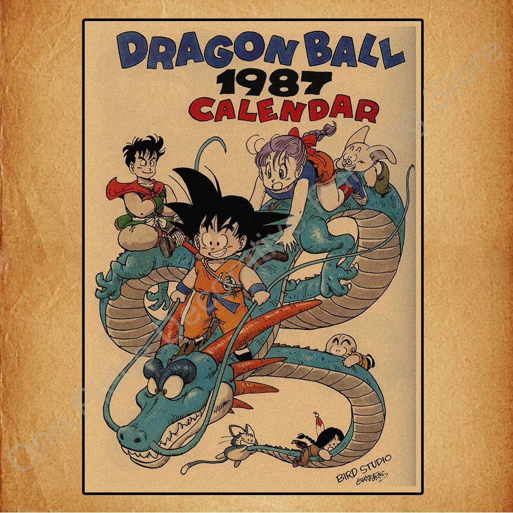 Bandai Classic Anime Retro Dragon Ball HD Poster Goku Gohan Vegeta Piccolo Friza Canvas Painting Print Wall Art Children Gift