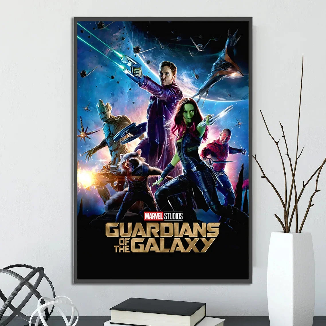 I-Iron Man M-Marvel Movie Poster Self-adhesive Wallpaper Figures Home Decoration Painting Wall T-Thor Art Bedroom Cartoons Decor