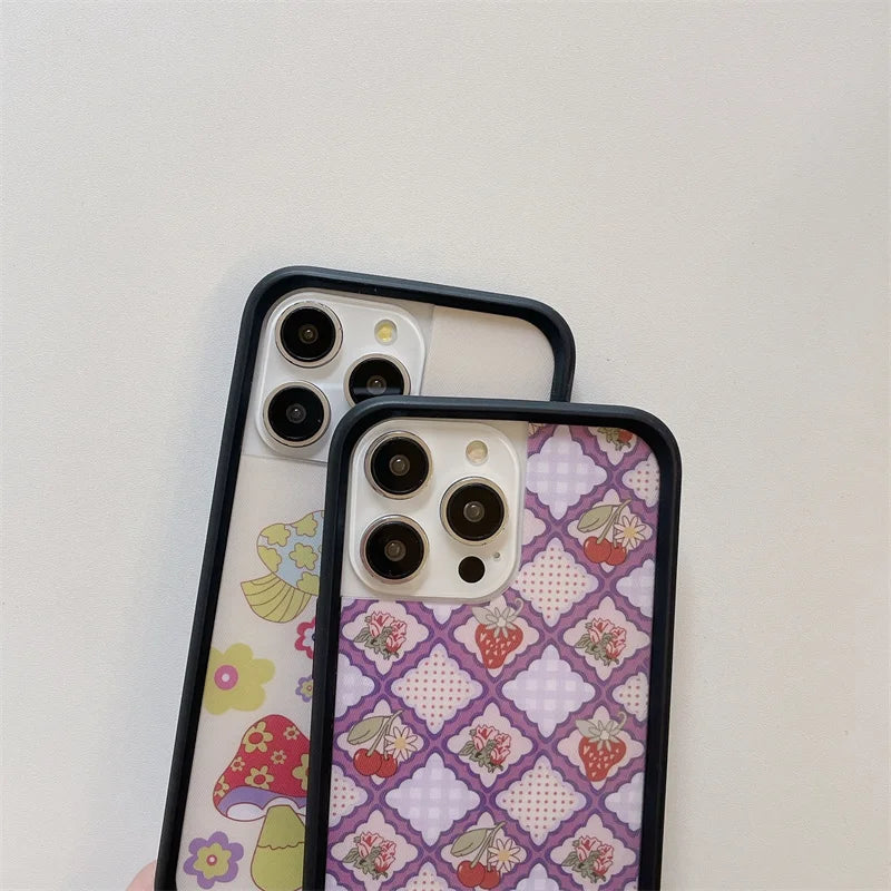 Wildflower 3D Wonderland Rabbit Phone Case for iPhone 16 15 14 13 12 Pro Max Plus 15plus Gemstone WF metal Logo Cover Funda