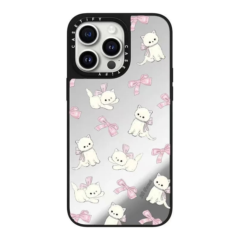 Cure Fresh Series Mirror Phone Case for iPhone 16 15Pro Max Apple 14 Unique 13 High-End 12 Compatible with Various Models
