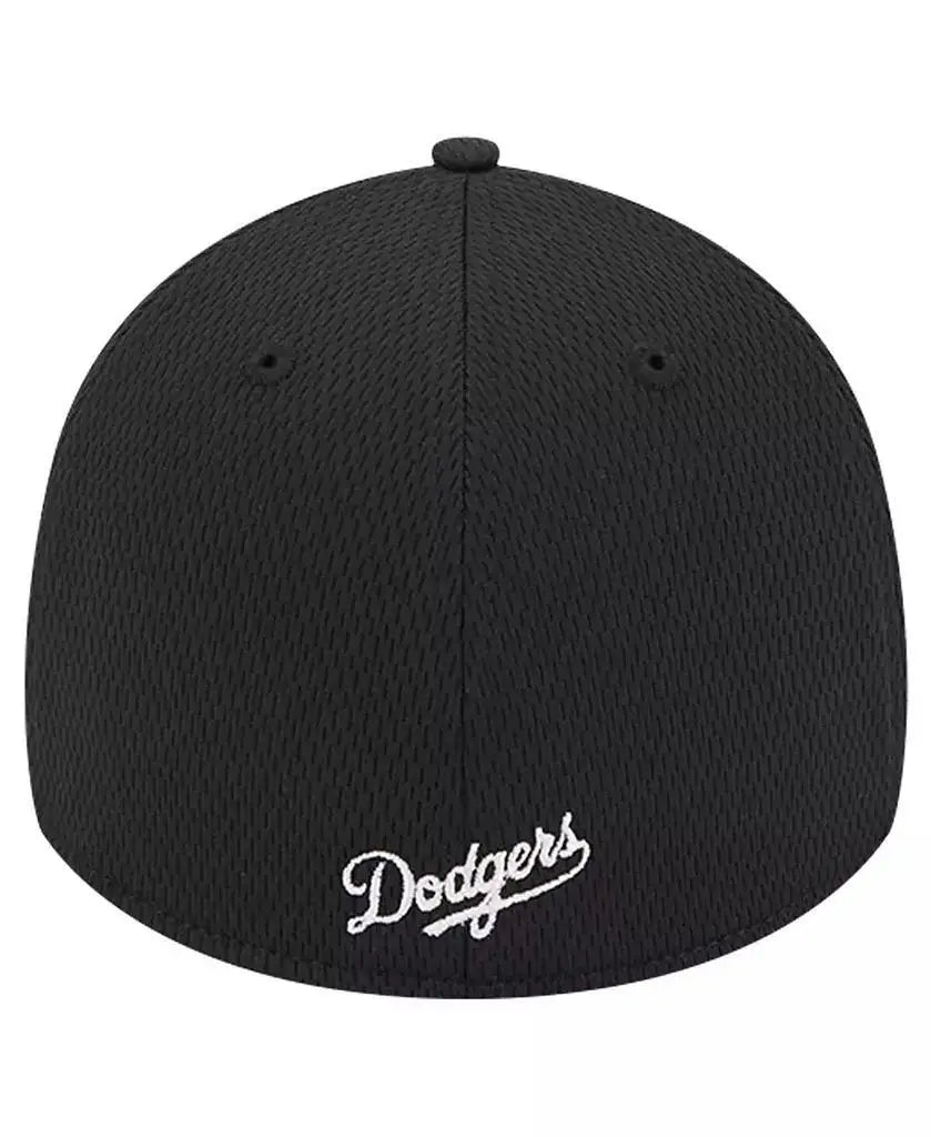 New Era | Men's Black Los Angeles Dodgers Active Dash Mark 39THIRTY Flex Hat