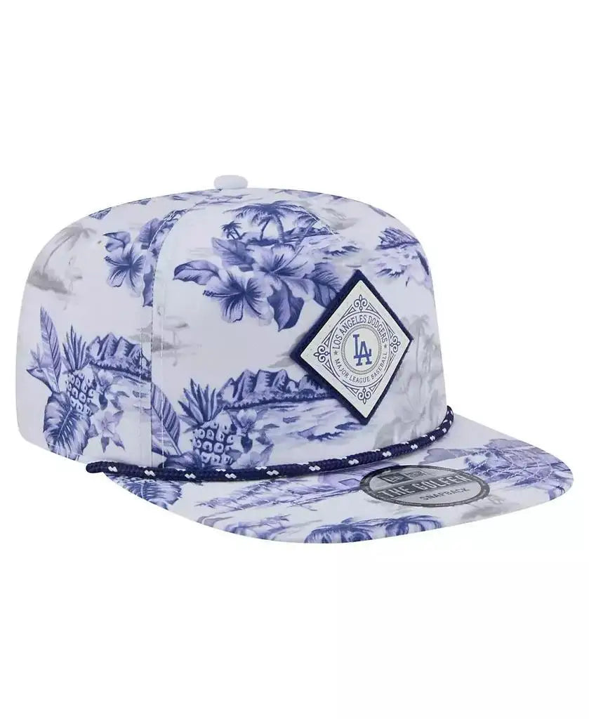 New Era | Men's White Los Angeles Dodgers Printed Island Golfer Snapback Hat