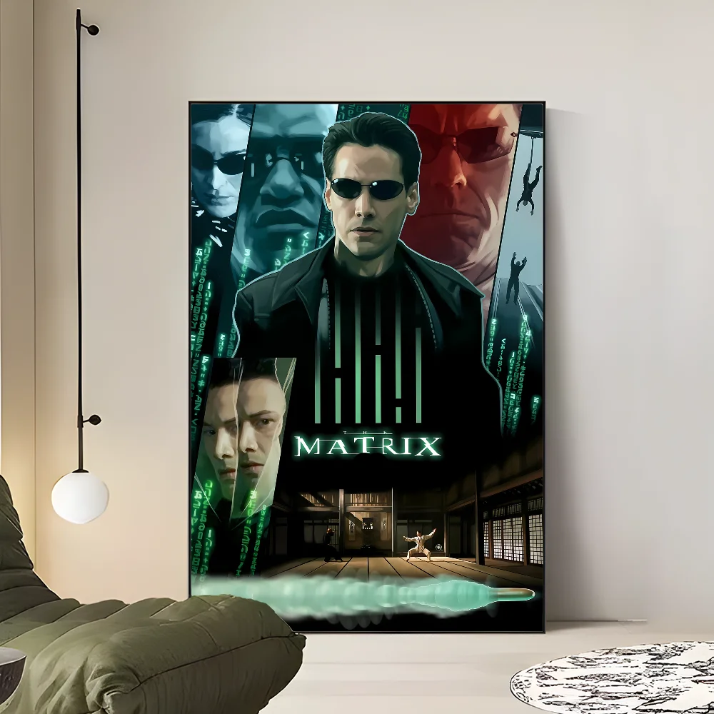 The Matrix Movie Sticky HD Wall Art Posters for Home Kawaii Room Decor Anime Posters Sticky HD Quality Retro for Home