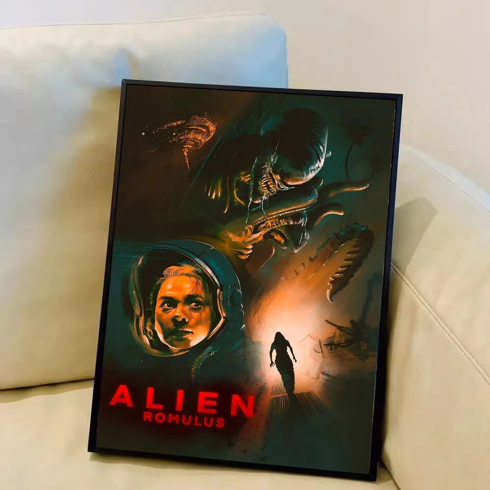 Movie a-Alien Romulus Anime Posters Sticky Whitepaper Prints Posters Artwork Kawaii Room Decor