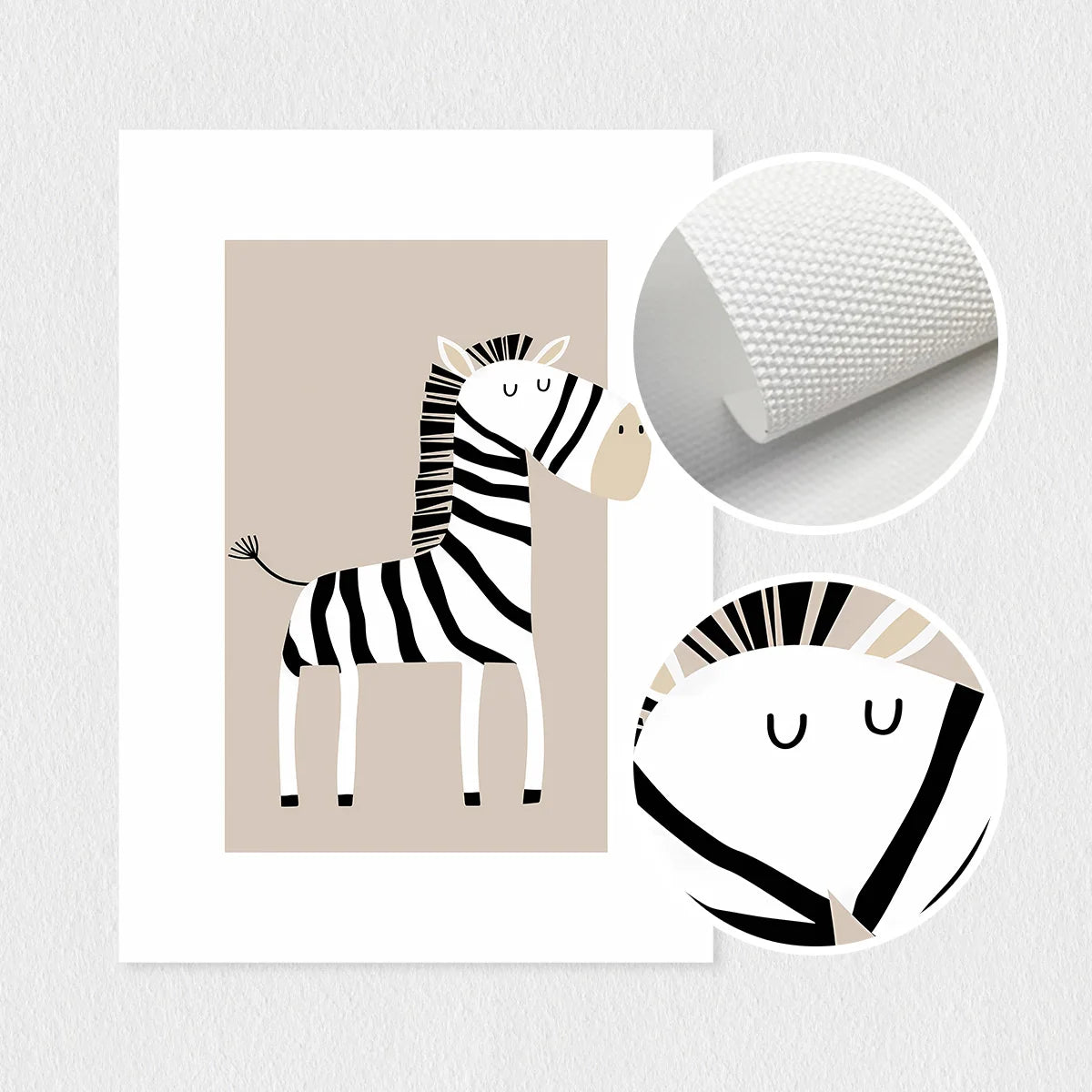 Set of 3 Bohemian Giraffe Toddler Mural Canvas, Zebra Forest Toddler Decoration, Interesting Lion Animal Printing Poster, Children's Forest Art Room, Toddler Printing, Toddler Decoration, Animal Toddler, Children's Room Decor