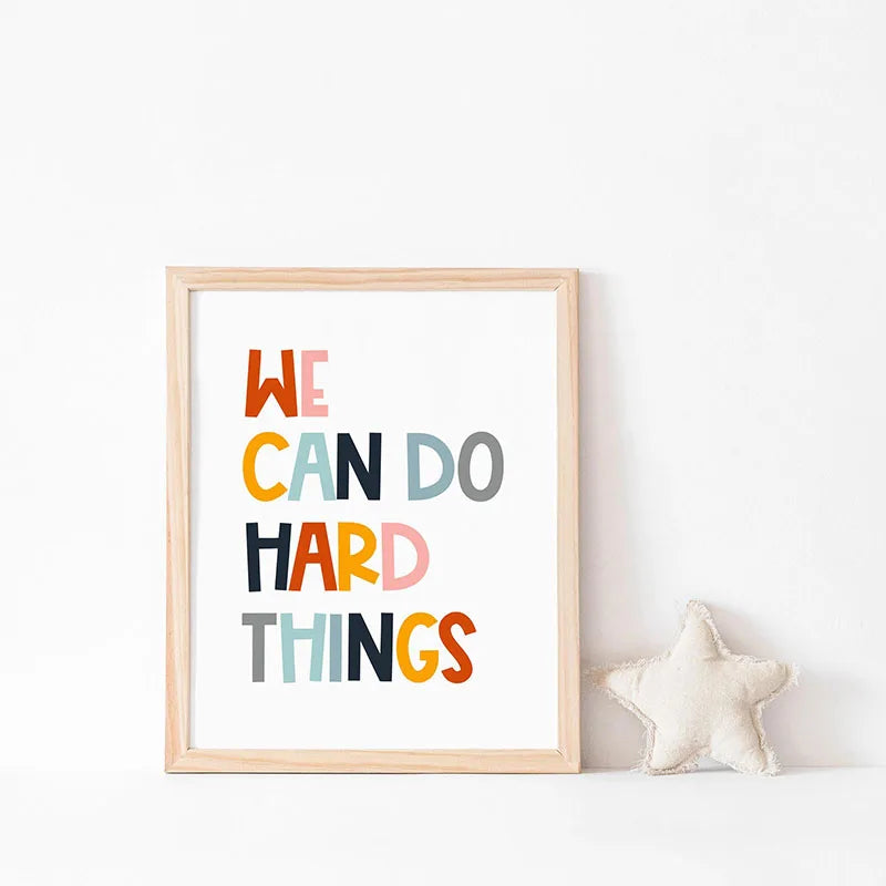 1pc Inspirational Quote Poster Wall Art Motivational Message Unique Gift Idea Poster Minimalistic Home Office Decor