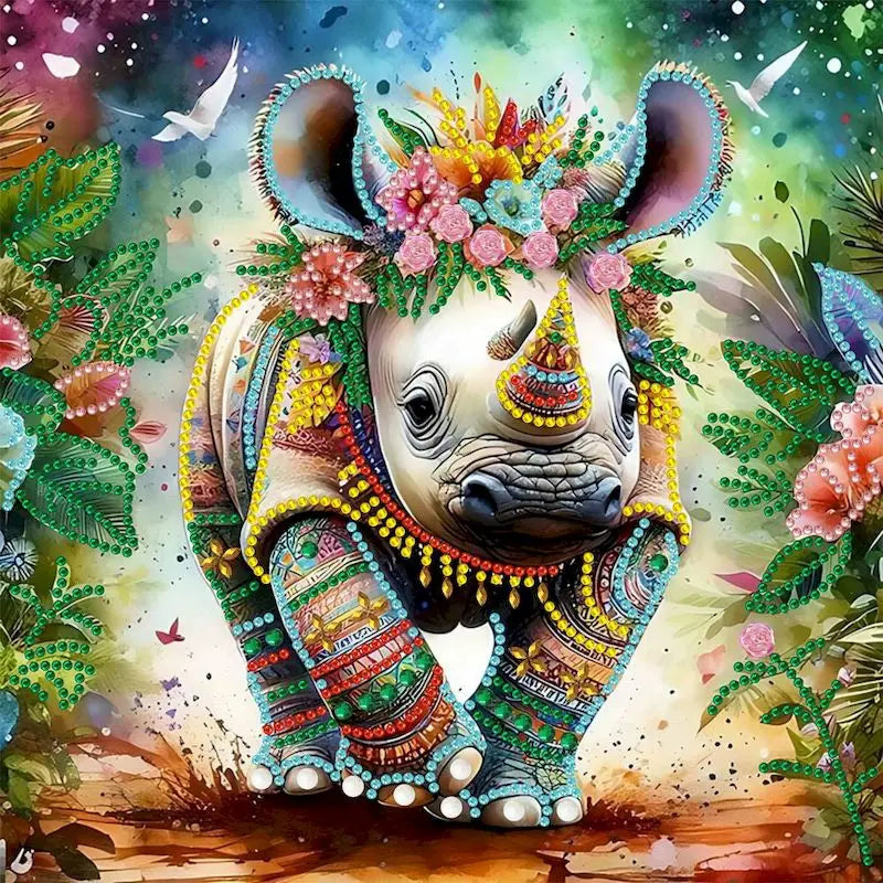 GATYZTORY 30*30cm Animal Decor Partial Special Shaped Drill 5D DIY Diamond Painting Kit Drill Diamond Embroidery Crafts Home Dec