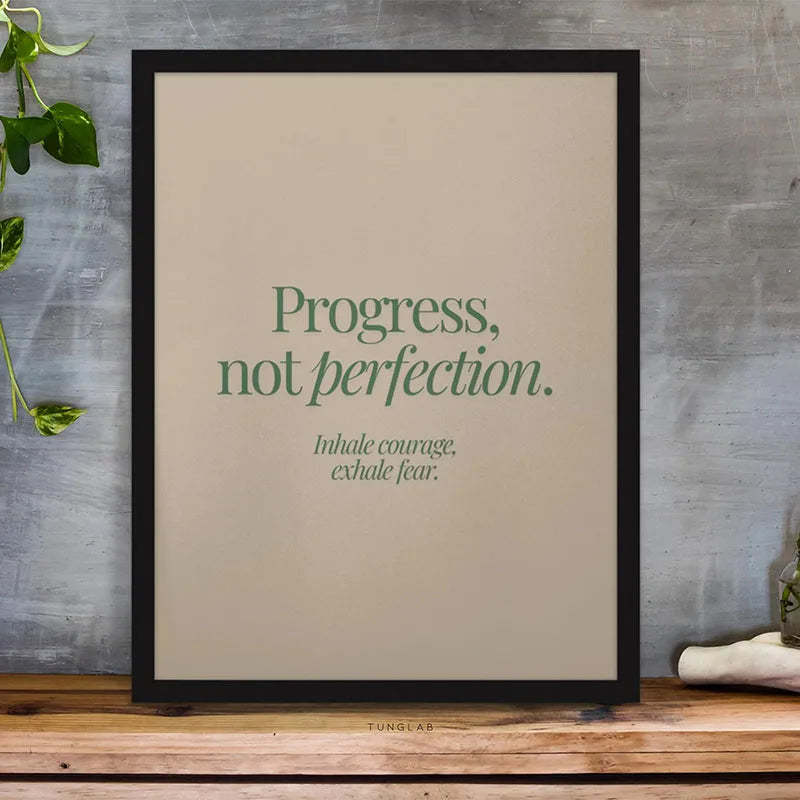 1pc Inspirational Quote Poster Wall Art Motivational Message Unique Gift Idea Poster Minimalistic Home Office Decor