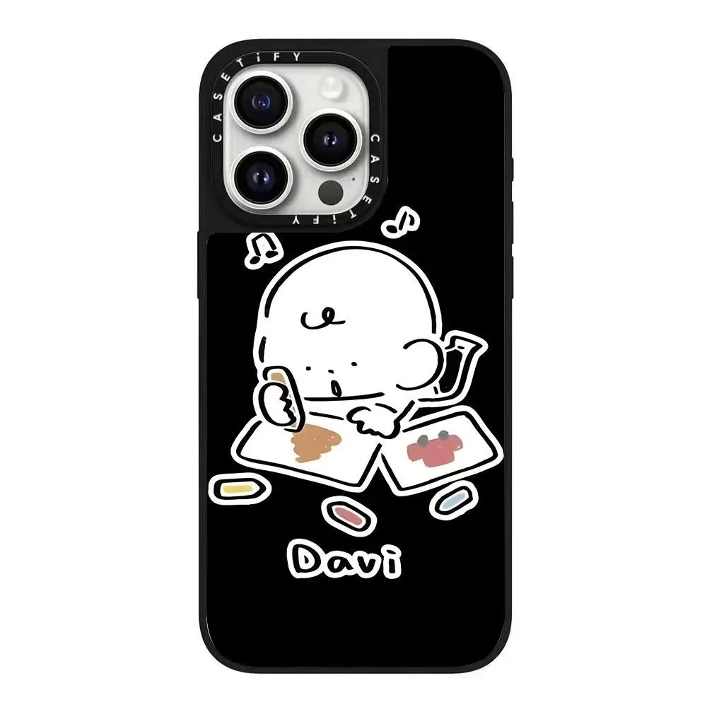 Caset Cute Doodle Dogs Collection Compatible with iPhone 16 pro Max Phone Case for Apple Devices